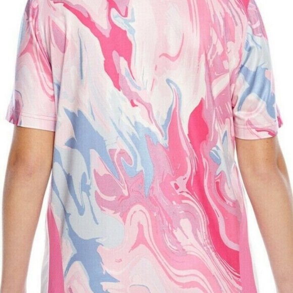 Women Short-Sleeve V-Neck Swirl Jersey - Picture 2 of 4